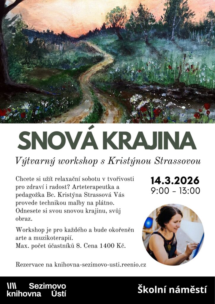 Výtvarný workshop Kristýna Strassová Sezimovo Ústí